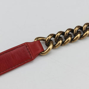 Pre-owned Chanel BOY CHANEL Red lambskin A67087 shoulderbag | stylenewstar
