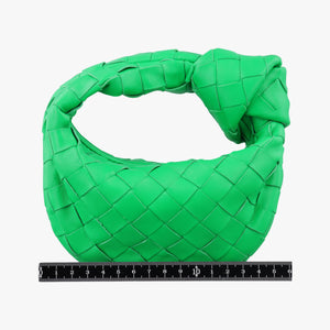 Pre-owned Bottega Veneta The Jodie Green lambskin handbag | stylenewstar