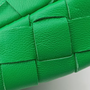Pre-owned Bottega Veneta The Jodie Green lambskin handbag | stylenewstar
