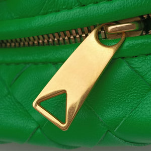 Pre-owned Bottega Veneta The Jodie Green lambskin handbag | stylenewstar