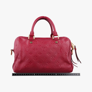 Secondhand Louis Vuitton Speedy Bandouliere 25 Aurore Monogram Empreinte M40764 handbag | stylenewstar