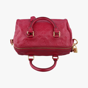 Secondhand Louis Vuitton Speedy Bandouliere 25 Aurore Monogram Empreinte M40764 handbag | stylenewstar
