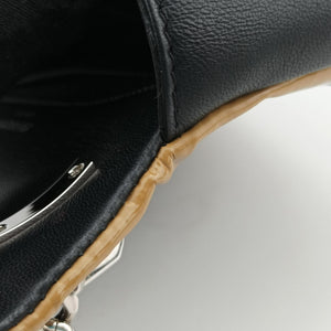 Secondhand Burberry TB structured Black × Brown Leather × Sequins shoulderbag | stylenewstar