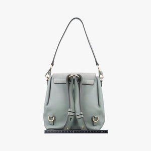 Pre-owned Chloe FAYE mini Blue Suede × leather backpack/rucksack | stylenewstar
