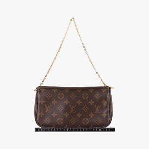 Pre-owned Louis Vuitton Multi Pochette Accessoir brown×khaki Monogram Canvas M44813 shoulderbag | stylenewstar