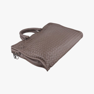 Vintage Bottega Veneta Intrecciato Brown lambskin handbag | stylenewstar