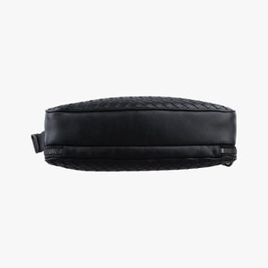 Pre-owned Bottega Veneta Intrecciato Black lambskin shoulderbag | stylenewstar