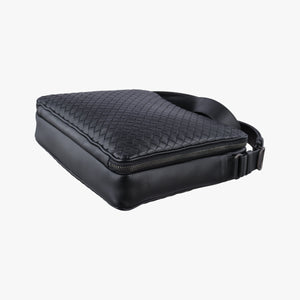 Pre-owned Bottega Veneta Intrecciato Black lambskin shoulderbag | stylenewstar