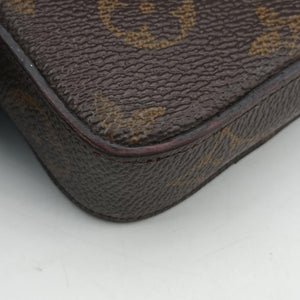 Pre-owned Louis Vuitton Pochette FeLICIE Brown Monogram Canvas M61276 shoulderbag | stylenewstar