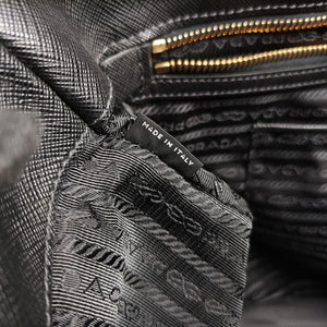 Secondhand Prada Galleria Black SAFFIANO Leather 1BA274 handbag | stylenewstar