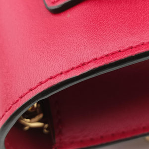 Pre-owned Fendi F is Red Leather 8BM005 shoulderbag | stylenewstar