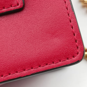 Pre-owned Fendi F is Red Leather 8BM005 shoulderbag | stylenewstar