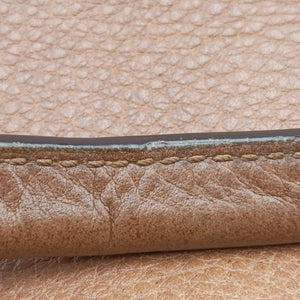 Pre-owned Gucci Miss GG Top Handle Camel Leather 323675 shoulderbag | stylenewstar