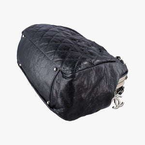 Pre-owned Chanel Matelasse Black Leather A47984 shoulderbag | stylenewstar