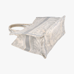 Pre-owned Christian Dior Toile de Jouy Grey canvas handbag | stylenewstar