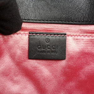Vintage Gucci GG Marmont Black velour 446744 shoulderbag | stylenewstar