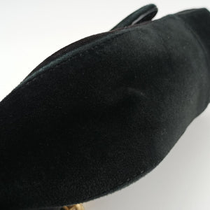 Vintage Gucci GG Marmont Black velour 446744 shoulderbag | stylenewstar