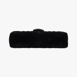 Vintage Gucci GG Marmont Black velour 446744 shoulderbag | stylenewstar