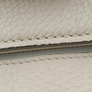 Pre-owned Gucci Bamboo Daily White Leather 370831 shoulderbag | stylenewstar