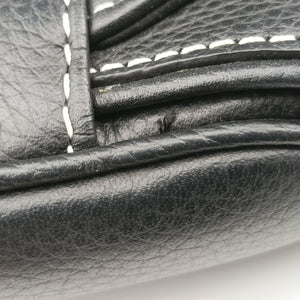 Vintage Christian Dior saddle Black leather bum bag/waist bag | stylenewstar