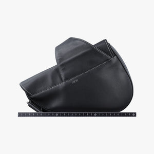 Vintage Christian Dior saddle Black leather bum bag/waist bag | stylenewstar