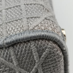 Vintage Christian Dior Lady Dior D-lite Grey Jacquard shoulderbag | stylenewstar