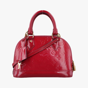 Pre-owned Louis Vuitton Alma BB pomme d'amour Vernis M90174 shoulderbag | stylenewstar