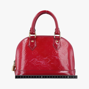 Pre-owned Louis Vuitton Alma BB pomme d'amour Vernis M90174 shoulderbag | stylenewstar