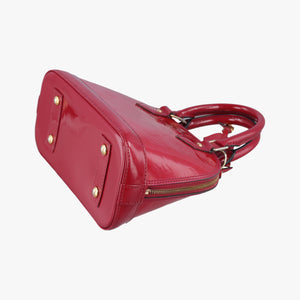 Pre-owned Louis Vuitton Alma BB pomme d'amour Vernis M90174 shoulderbag | stylenewstar