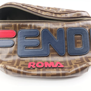 Secondhand Fendi Fila Collaboration Zucca Pattern Logomania Multicolour PVC coated canvas 7VA434 bum bag/waist bag | stylenewstar