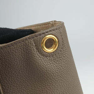 Pre-owned Celine Sangle Bucket Small Brown Leather shoulderbag | stylenewstar