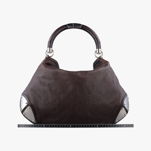 Vintage Gucci Bamboo Babouska Indy Hobo Brown leather 177088 handbag | stylenewstar