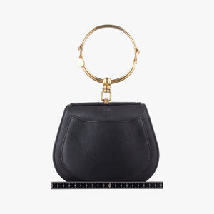 Pre-owned Chloe Bracelet Nile Black Leather handbag | stylenewstar