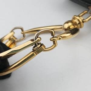 Pre-owned Chloe Bracelet Nile Black Leather handbag | stylenewstar