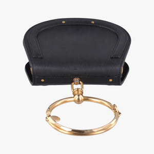 Pre-owned Chloe Bracelet Nile Black Leather handbag | stylenewstar