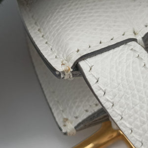 Pre-owned Christian Dior Saddle White Leather shoulderbag | stylenewstar