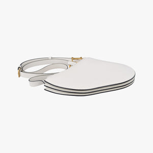 Pre-owned Christian Dior Saddle White Leather shoulderbag | stylenewstar
