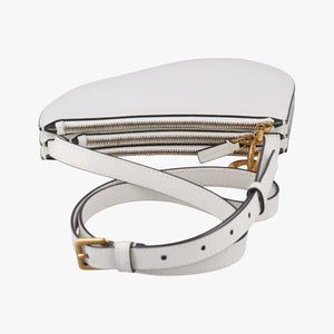 Pre-owned Christian Dior Saddle White Leather shoulderbag | stylenewstar