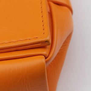 Pre-owned Bottega Veneta candy cassette Orange lambskin shoulderbag | stylenewstar