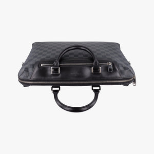 Pre-owned Louis Vuitton Porte-Documents Jour NM Noir Damier Graphite N48260 handbag | stylenewstar