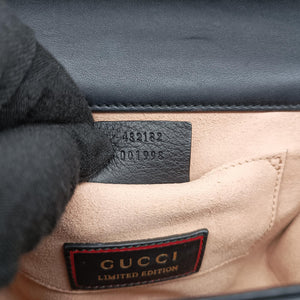 Pre-owned Gucci Padlock Black×Red×Golden Leather 432182 shoulderbag | stylenewstar