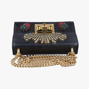 Pre-owned Gucci Padlock Black×Red×Golden Leather 432182 shoulderbag | stylenewstar