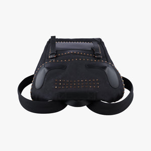 Vintage Givenchy Rider Black Canvas × Calfskin Leather backpack/rucksack | stylenewstar
