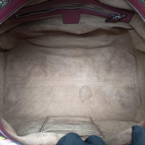 Pre-owned Gucci GG SUPREME BOSTON beige×Multicolour PVC coated canvas×Leather 409527 shoulderbag | stylenewstar