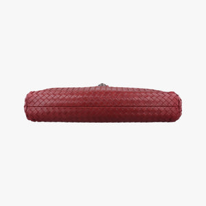 Pre-owned Bottega Veneta Intrecciato Red lambskin handbag | stylenewstar