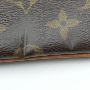 Pre-owned Louis Vuitton Pochette Mila MM brown Monogram Canvas M60094 handbag | stylenewstar