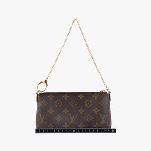 Pre-owned Louis Vuitton Pochette Mila MM brown Monogram Canvas M60094 handbag | stylenewstar