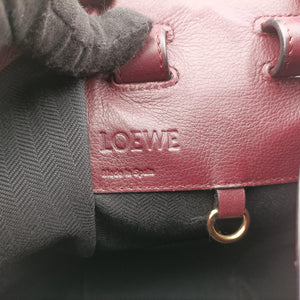 Vintage Loewe hammock Red×burgundy leather shoulderbag | stylenewstar