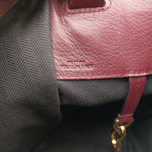 Vintage Loewe hammock Red×burgundy leather shoulderbag | stylenewstar