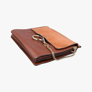 Vintage Chloe FAYE Brown Leather × suede shoulderbag | stylenewstar